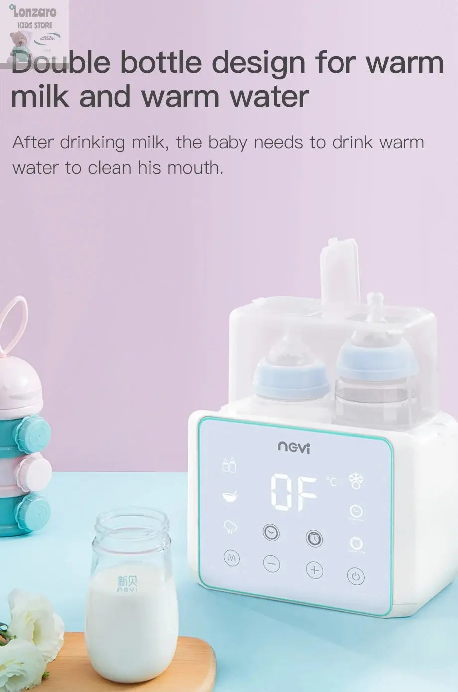 Elektrische Flessenopwarmer - Lonzaro Kids