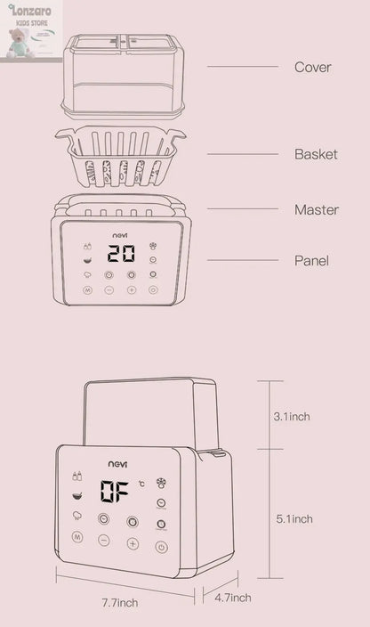 Elektrische Flessenopwarmer - Lonzaro Kids