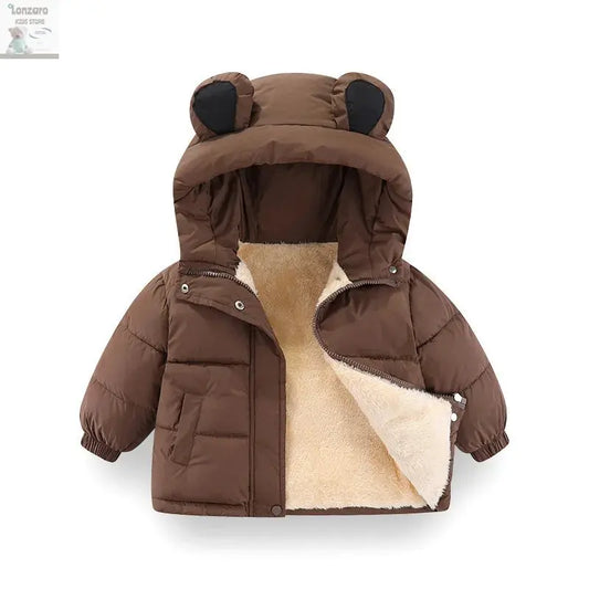 Productnaam: Winter Warmte: Baby Fleece Jacket met Kap - Lonzaro Kids
