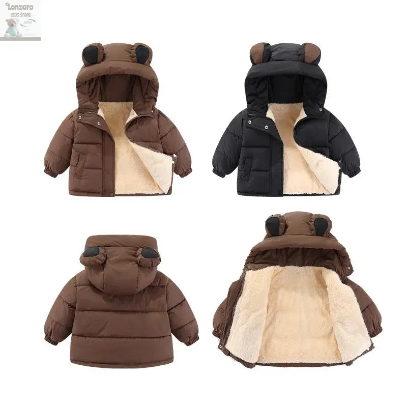 Productnaam: Winter Warmte: Baby Fleece Jacket met Kap - Lonzaro Kids