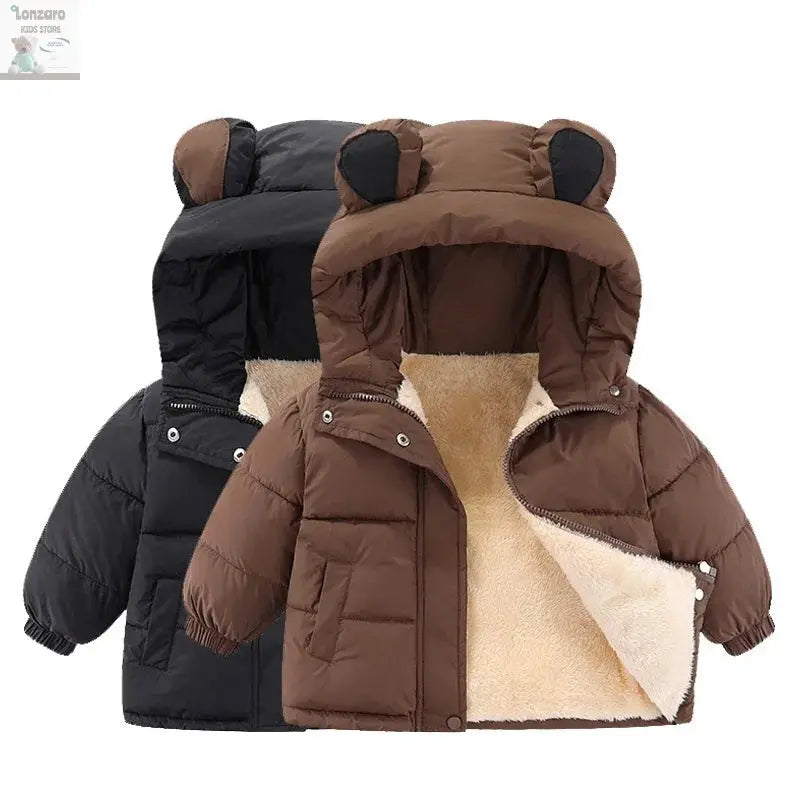 Productnaam: Winter Warmte: Baby Fleece Jacket met Kap - Lonzaro Kids