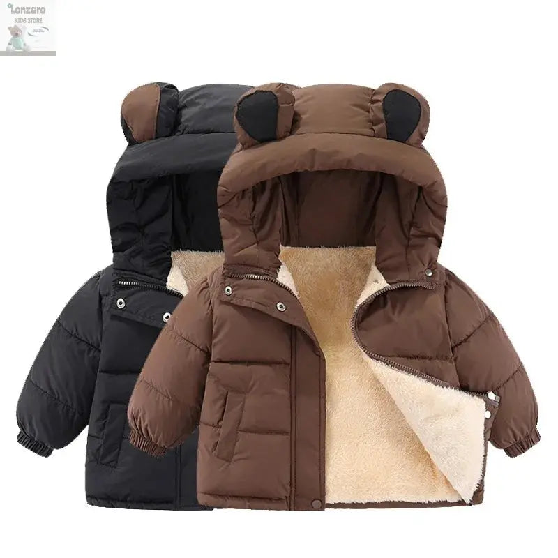 Productnaam: Winter Warmte: Baby Fleece Jacket met Kap - Lonzaro Kids