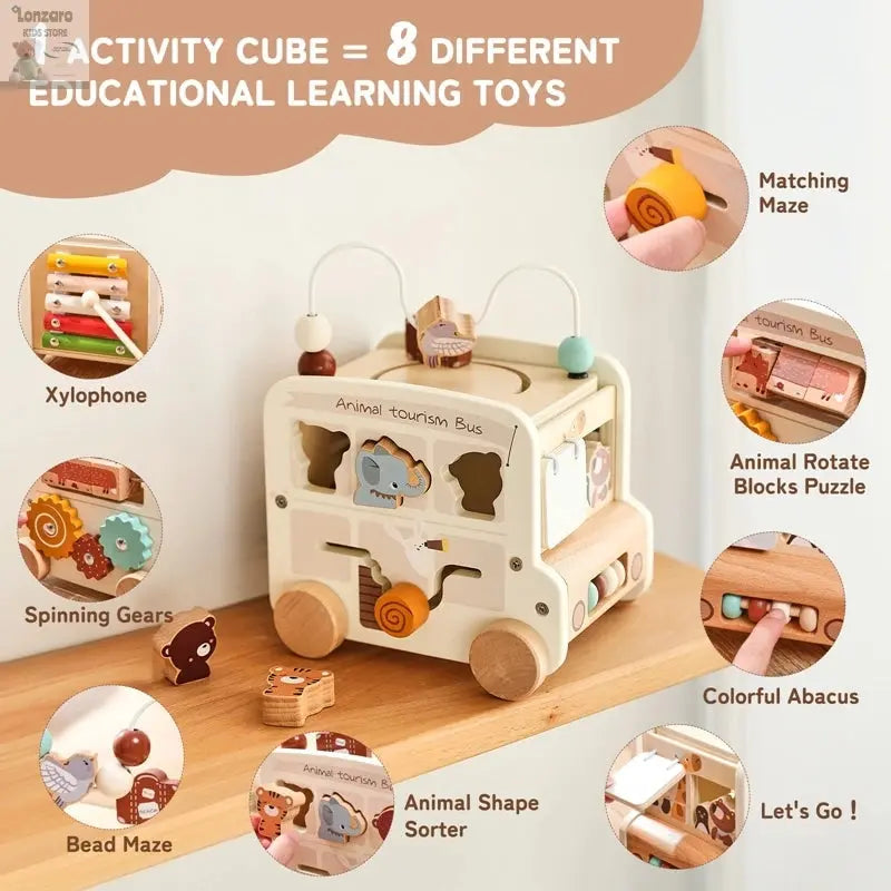 Baby Houten Montessori Auto 0-12 M Lonzaro Kids