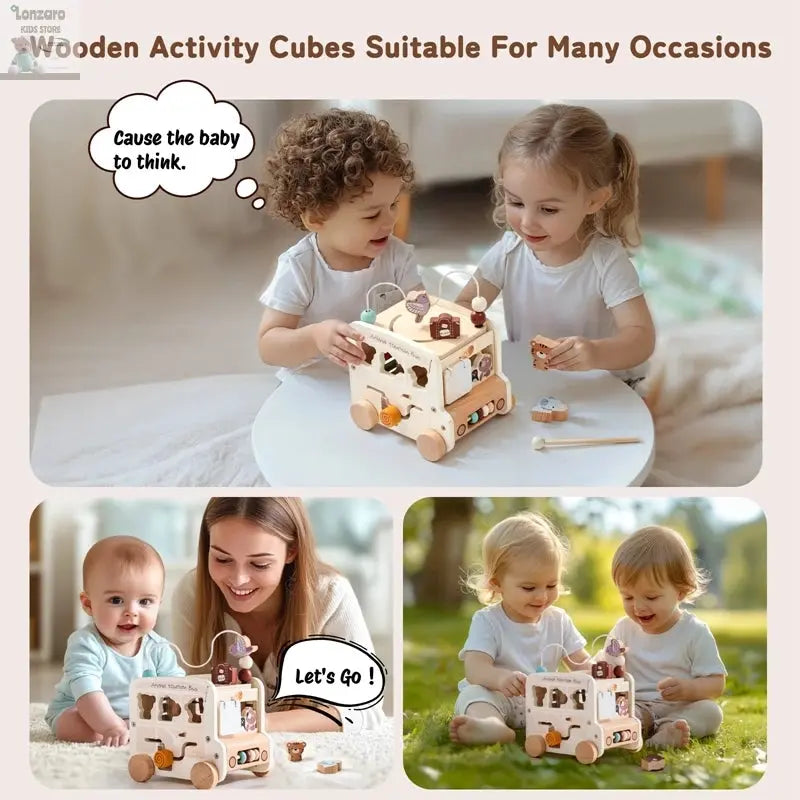 Baby Houten Montessori Auto 0-12 M Lonzaro Kids