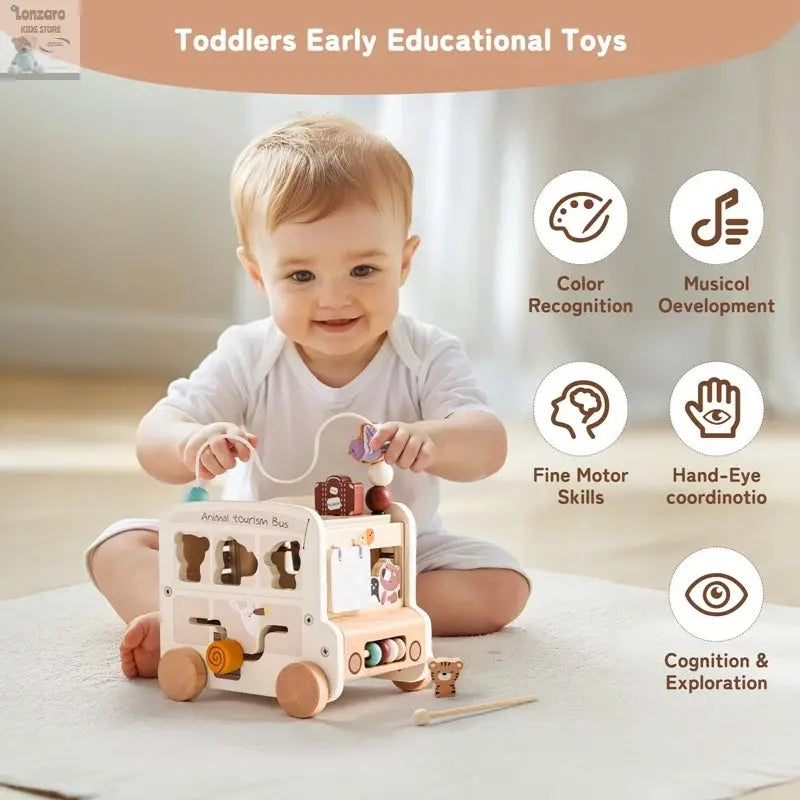 Baby Houten Montessori Auto 0-12 M Lonzaro Kids