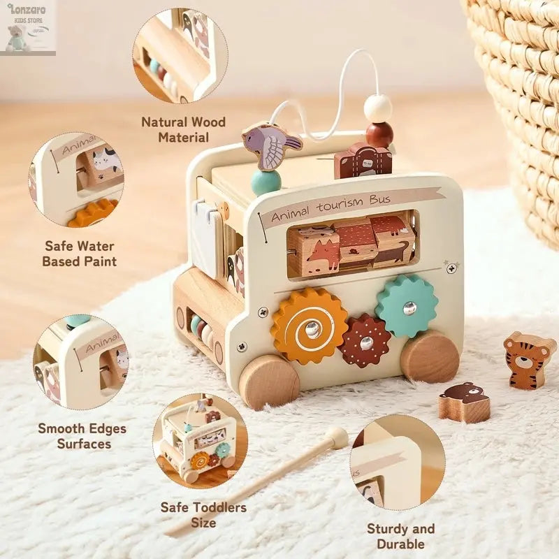 Baby Houten Montessori Auto 0-12 M Lonzaro Kids