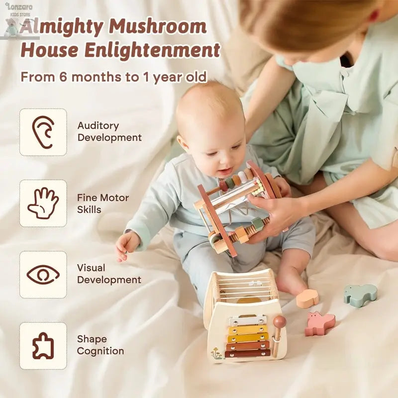 Baby Houten Montessori Auto 0-12 M Lonzaro Kids