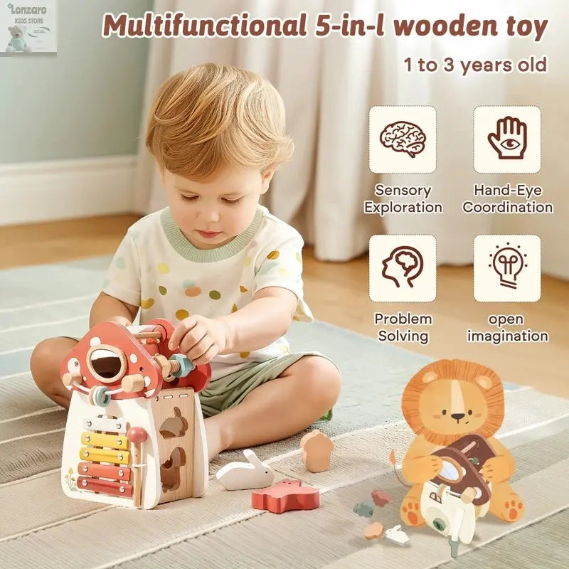 Baby Houten Montessori Auto 0-12 M Lonzaro Kids