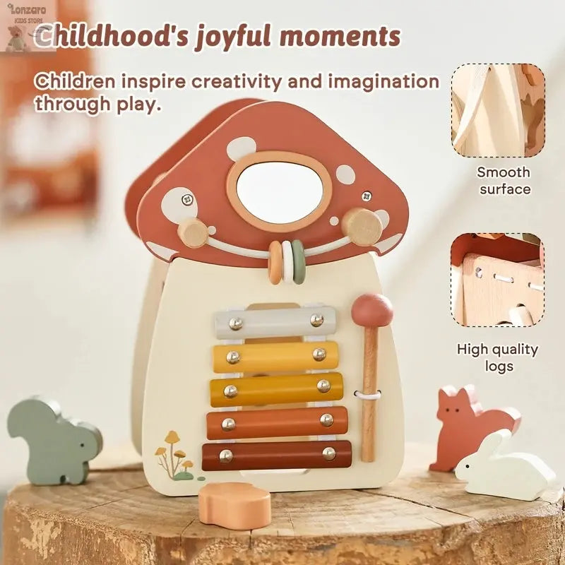Baby Houten Montessori Auto 0-12 M Lonzaro Kids