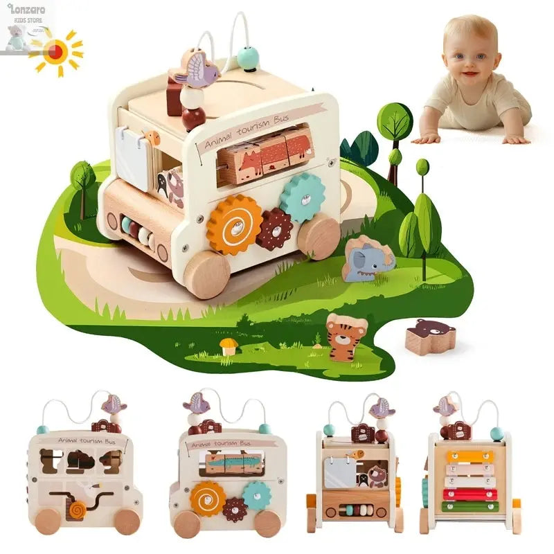 Baby Houten Montessori Auto 0-12 M Lonzaro Kids