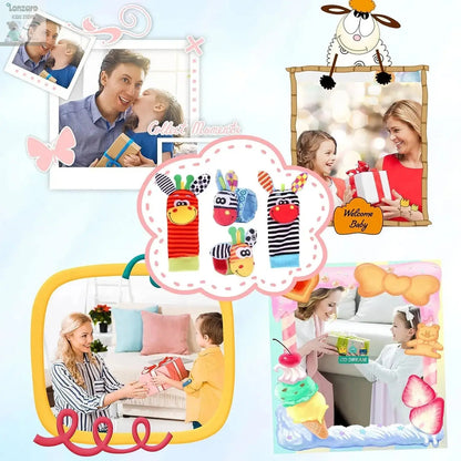 Baby Infant Wrist Rattle Socks Toys 0-12 Month Girl Boy Learning Toy Early Educational Development Cute Toddlers Sensory Gifts Lonzaro Kids