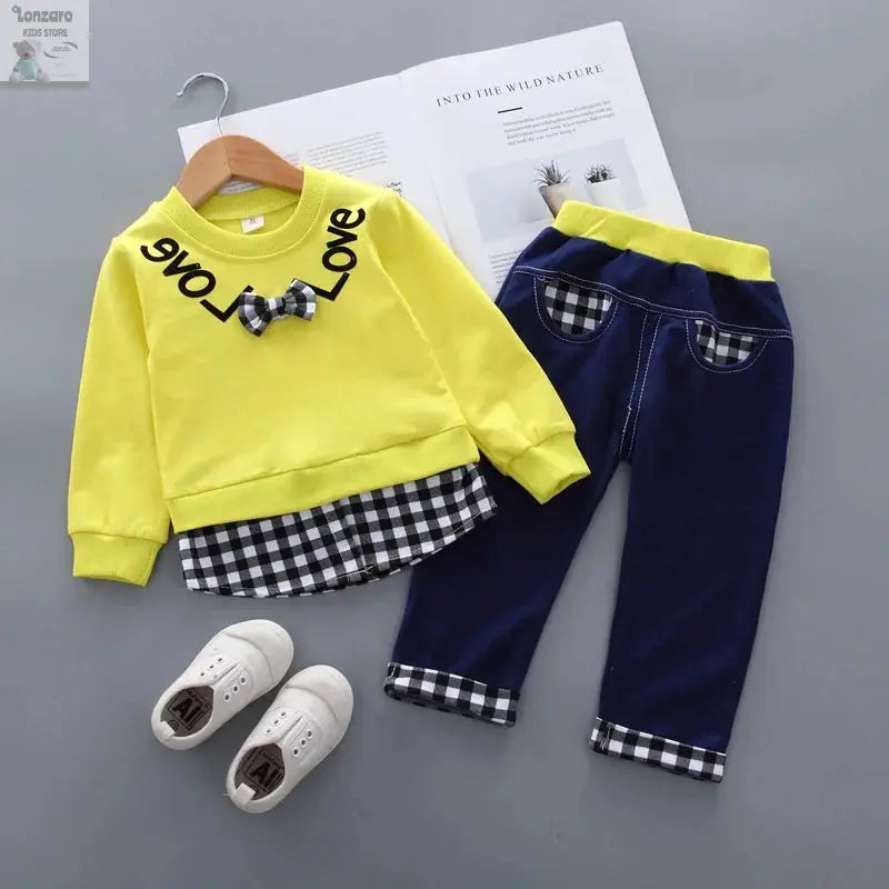 Baby Meisjes Kleding: Lente Herfst Outfit Set Lonzaro Kids
