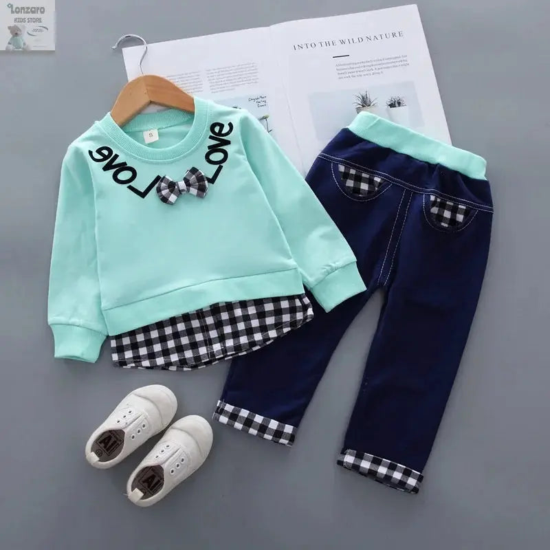 Baby Meisjes Kleding: Lente Herfst Outfit Set Lonzaro Kids
