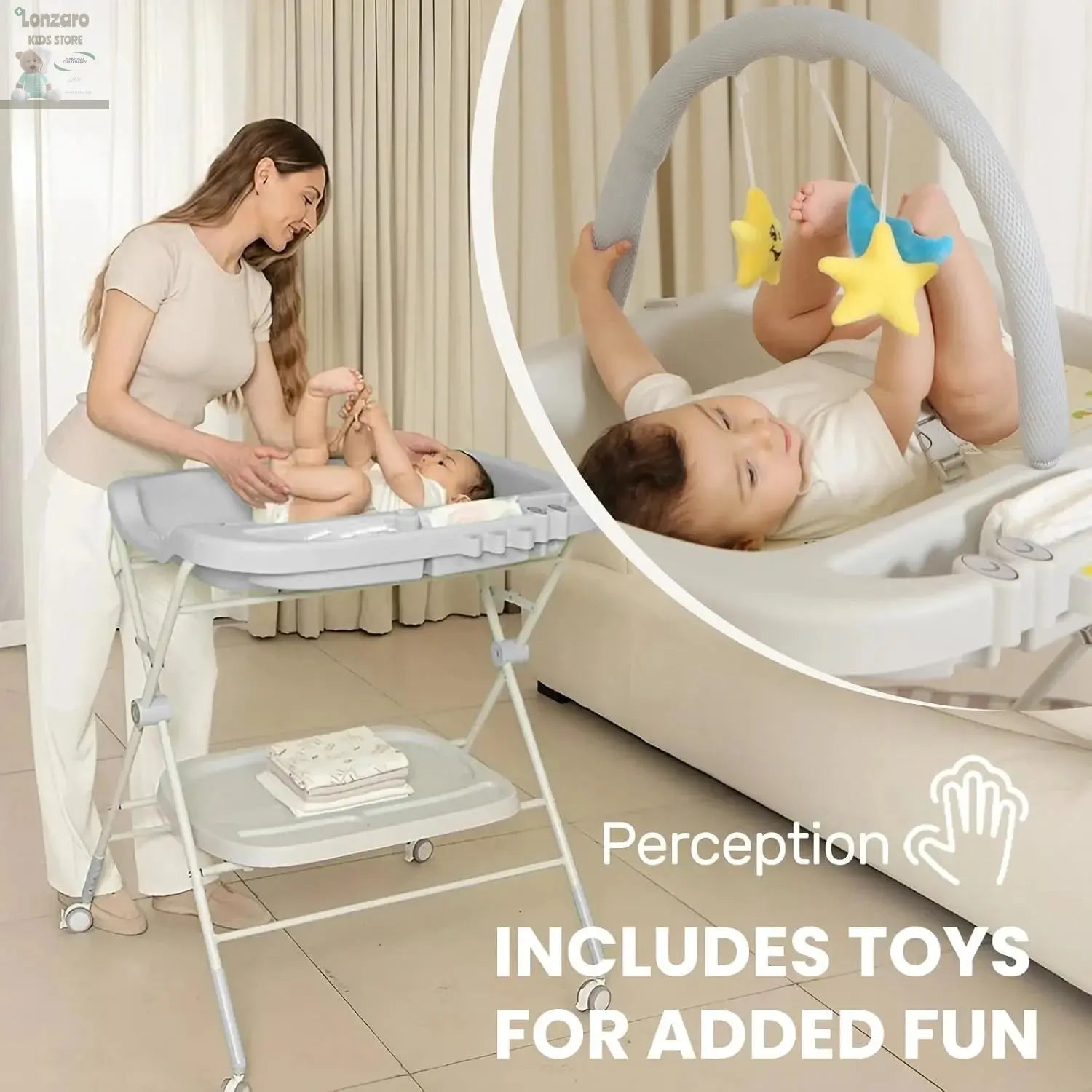 Opvouwbaar  Baby Luier Verschoontafel - Lonzaro Kids