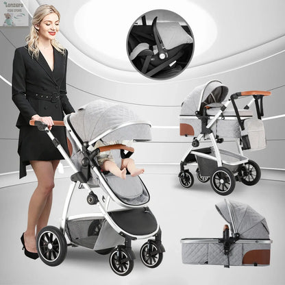 Kinderwagen 3 in 1  Multifunctioneel - Lonzaro Kids