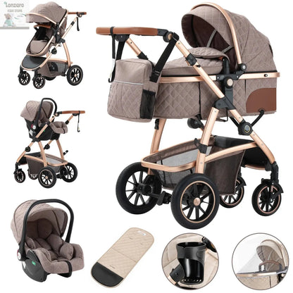 Kinderwagen 3 in 1  Multifunctioneel - Lonzaro Kids