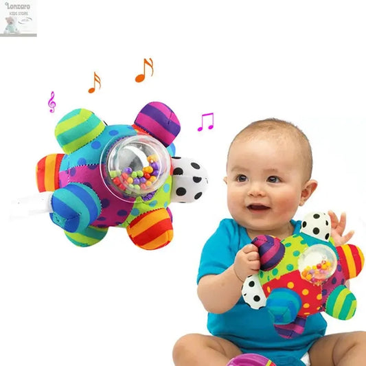 Baby Toy Fun Little Loud Bell Baby Ball Rattles Toy Develop Baby Intelligence Grasping Toy Hand Bell Rattle Toys For Baby Infant Lonzaro Kids