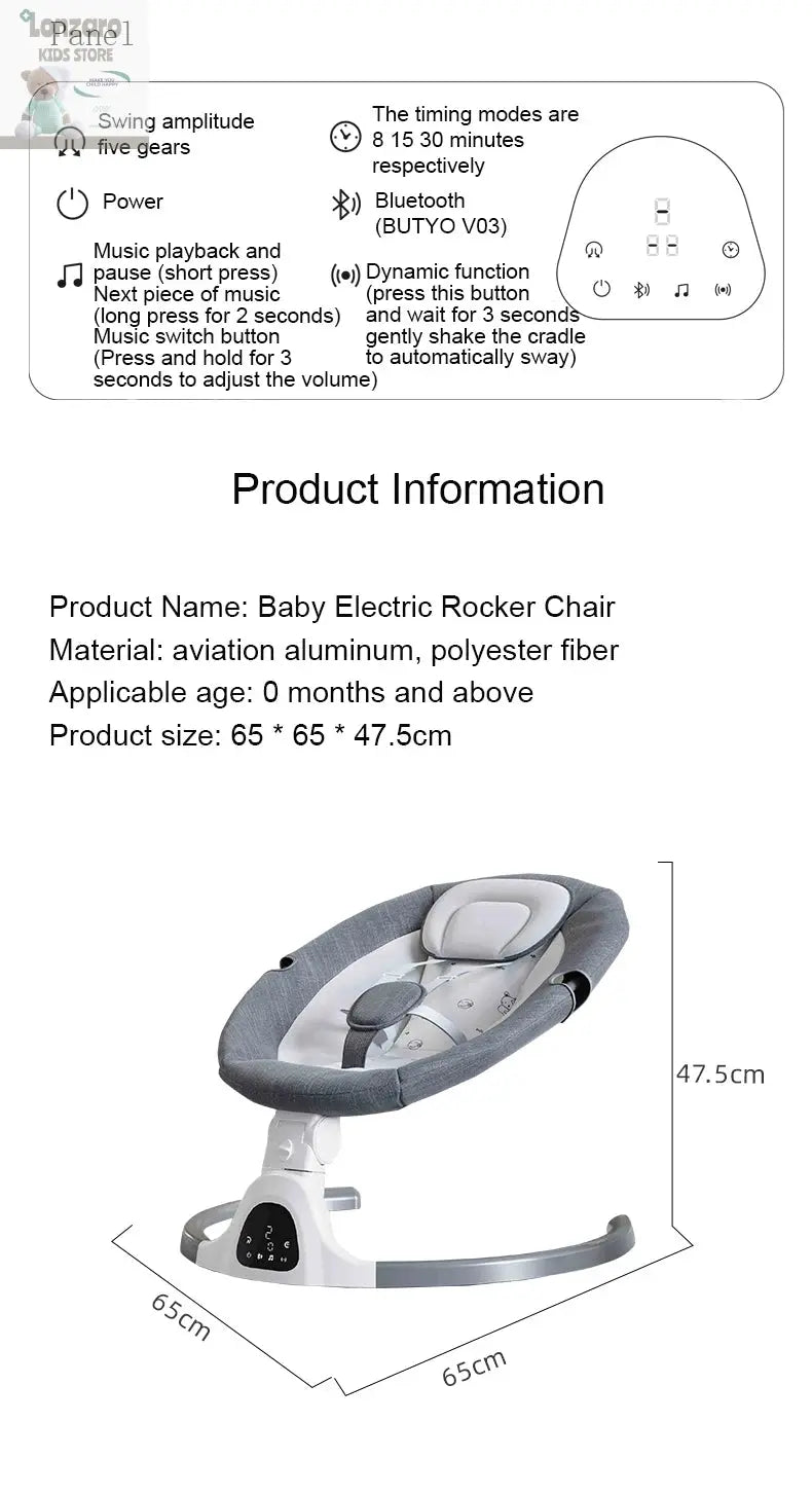 Elektrische Wieg voor Baby's - Lonzaro Kids