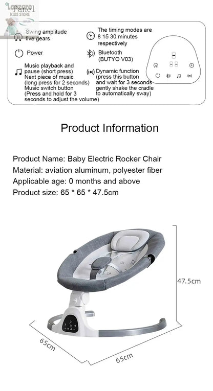 Elektrische Wieg voor Baby's - Lonzaro Kids
