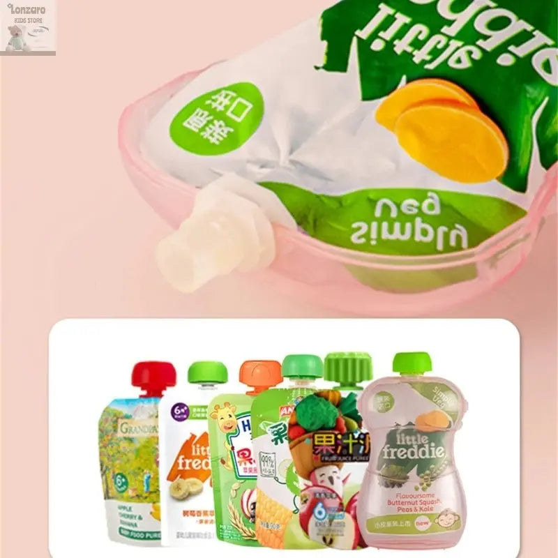 Herbruikbare Houder voor Baby Pouches - Hygiënisch & Compatibel - Lonzaro Kids