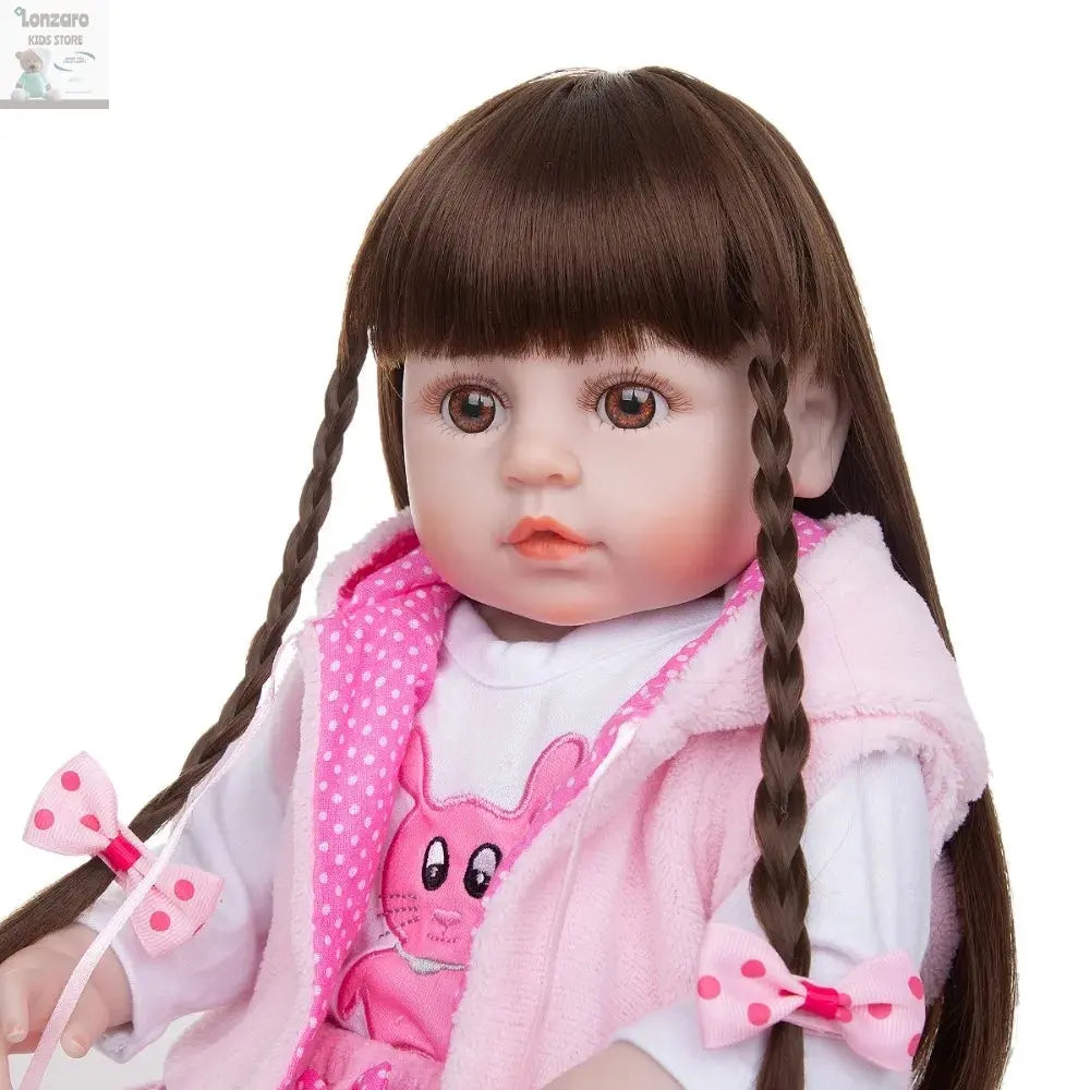 Bebes Reborn silicone Full Body 48 CM Realistic Princess Doll Baby Toys For Girl Children's Day Birthday Gifts Lonzaro Kids