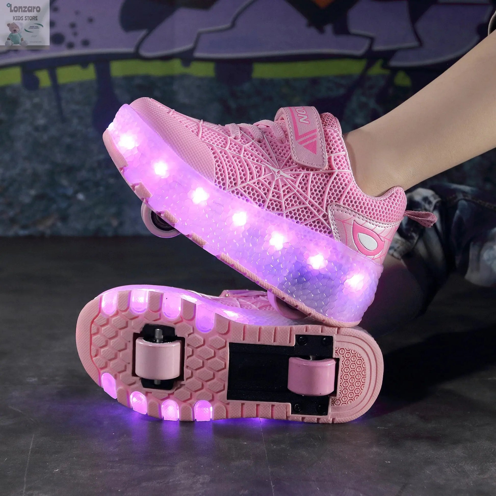 Unieke LED-verlichting voor Rolschaatsen - Lonzaro Kids