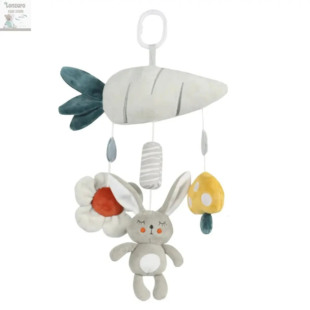Car Seat Toys for Babies Rattle Mirror Crinkle Squeaky Carseat Stroller Toys 0-6 Months Developmental Newborn Baby Girl Gifts Lonzaro Kids
