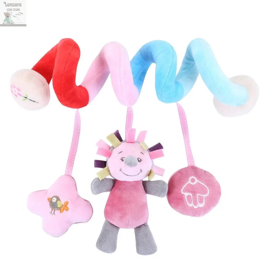 Car Seat Toys for Babies Rattle Mirror Crinkle Squeaky Carseat Stroller Toys 0-6 Months Developmental Newborn Baby Girl Gifts Lonzaro Kids