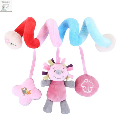 Car Seat Toys for Babies Rattle Mirror Crinkle Squeaky Carseat Stroller Toys 0-6 Months Developmental Newborn Baby Girl Gifts Lonzaro Kids