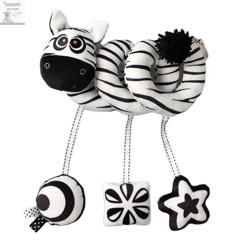 Car Seat Toys for Babies Rattle Mirror Crinkle Squeaky Carseat Stroller Toys 0-6 Months Developmental Newborn Baby Girl Gifts Lonzaro Kids