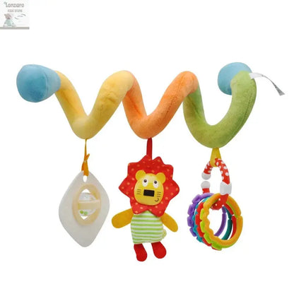 Car Seat Toys for Babies Rattle Mirror Crinkle Squeaky Carseat Stroller Toys 0-6 Months Developmental Newborn Baby Girl Gifts Lonzaro Kids