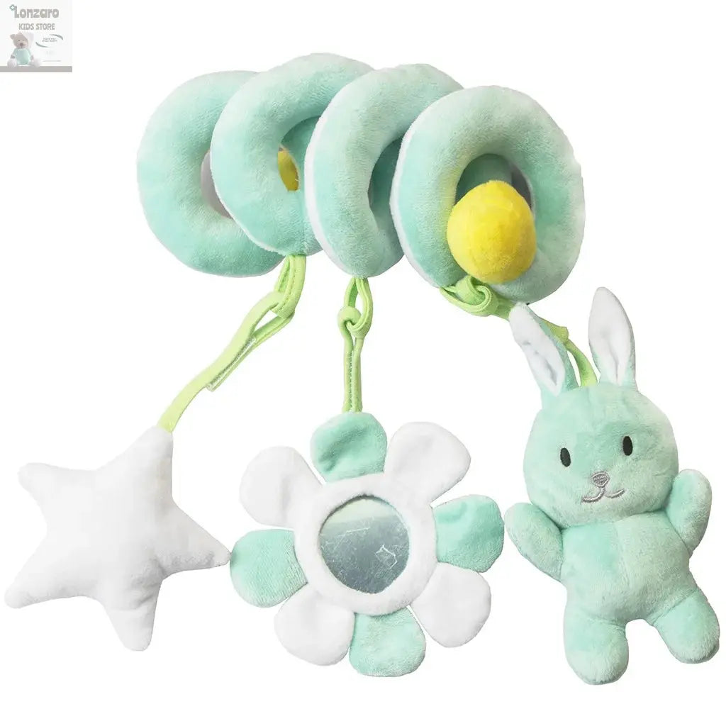 Car Seat Toys for Babies Rattle Mirror Crinkle Squeaky Carseat Stroller Toys 0-6 Months Developmental Newborn Baby Girl Gifts Lonzaro Kids