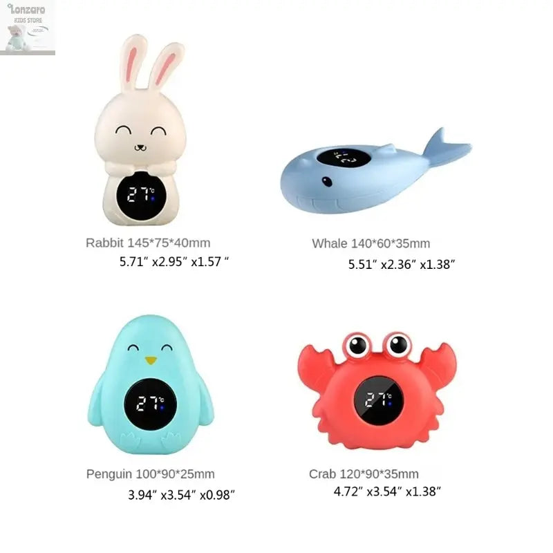 Cartoon Digital Thermometer LED Display Lonzaro Kids
