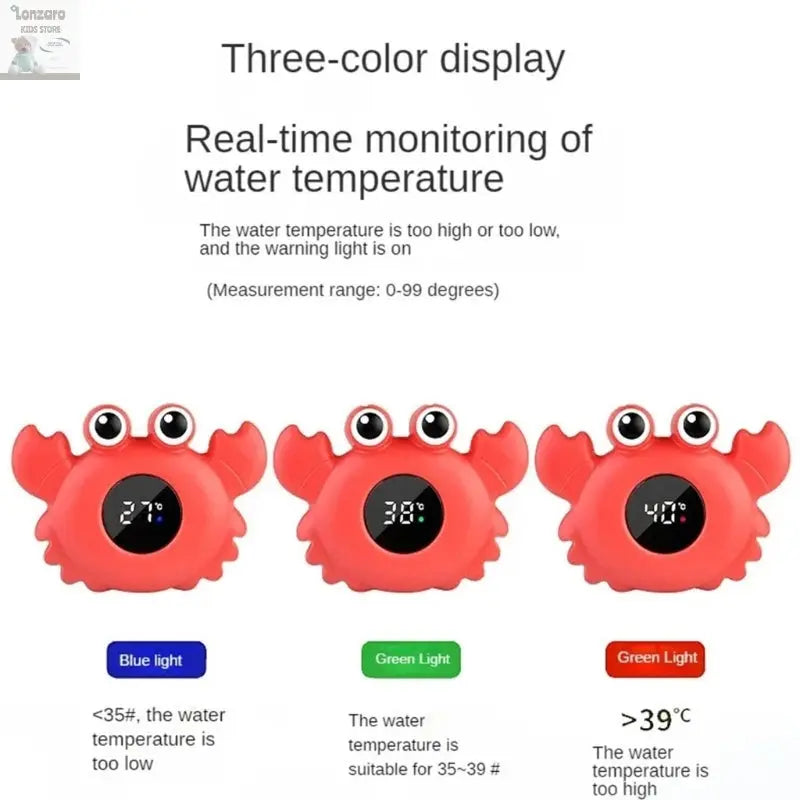 Cartoon Digital Thermometer LED Display Lonzaro Kids
