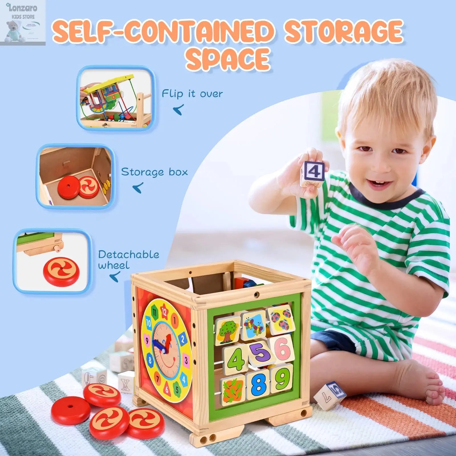 Loopwagen Baby Veiligheid en Stabiliteit - Lonzaro Kids