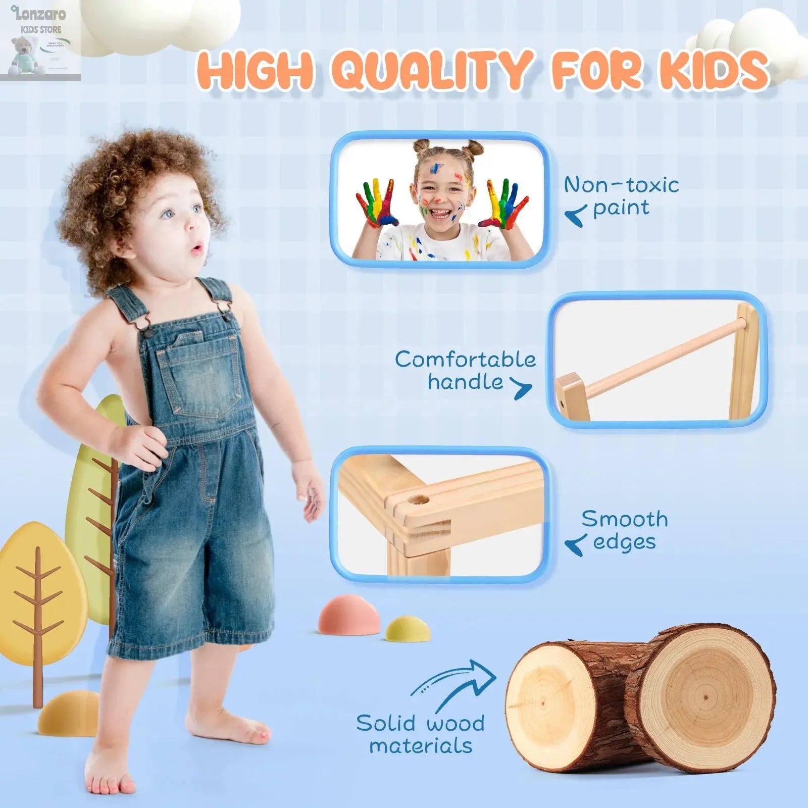 Loopwagen Baby Veiligheid en Stabiliteit - Lonzaro Kids