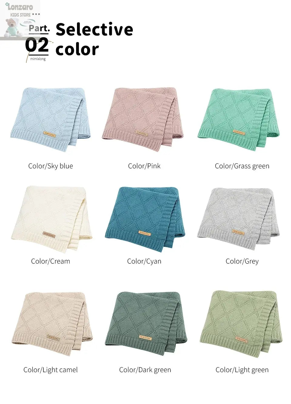 Cotton Baby Blankets Super Soft Newborn Infant Boy Girl Stroller Nursery Cover Quilts 90*70cm Toddler Outdoor Throw Playing Mats Lonzaro Kids