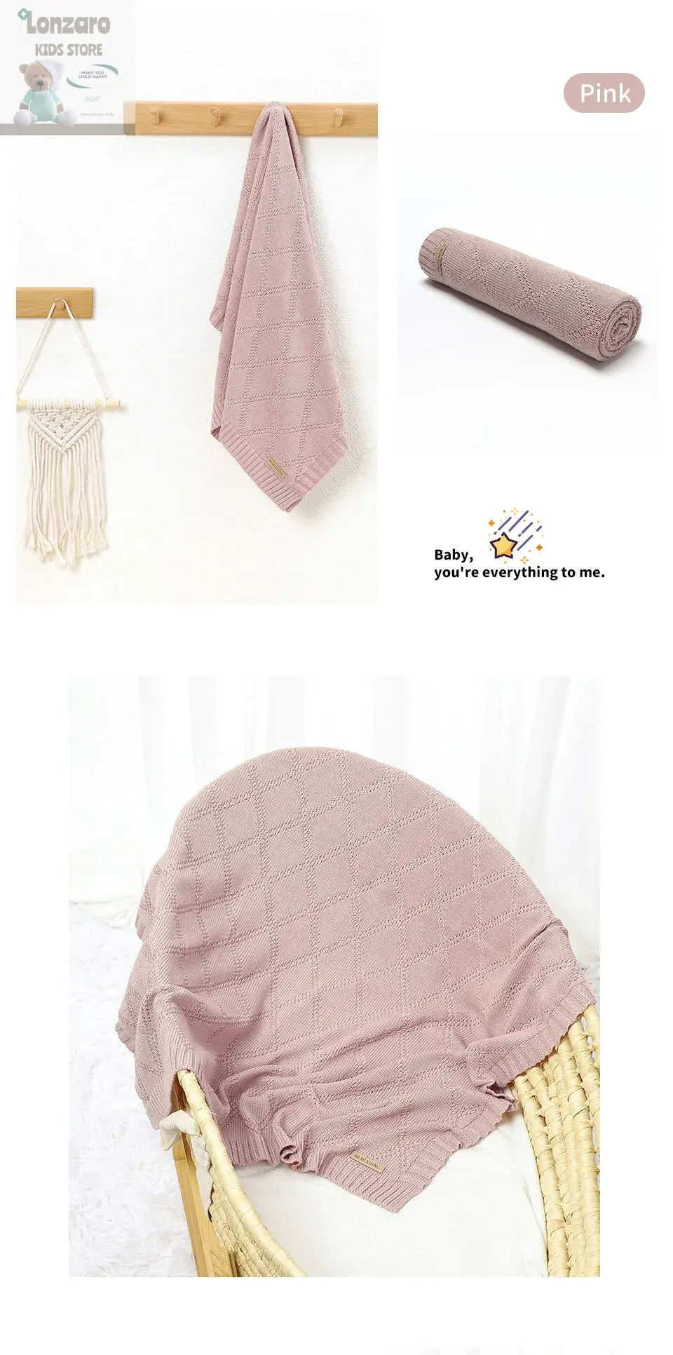 Cotton Baby Blankets Super Soft Newborn Infant Boy Girl Stroller Nursery Cover Quilts 90*70cm Toddler Outdoor Throw Playing Mats Lonzaro Kids
