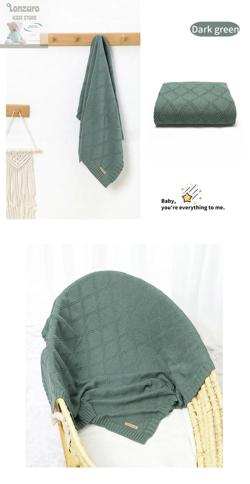 Cotton Baby Blankets Super Soft Newborn Infant Boy Girl Stroller Nursery Cover Quilts 90*70cm Toddler Outdoor Throw Playing Mats Lonzaro Kids
