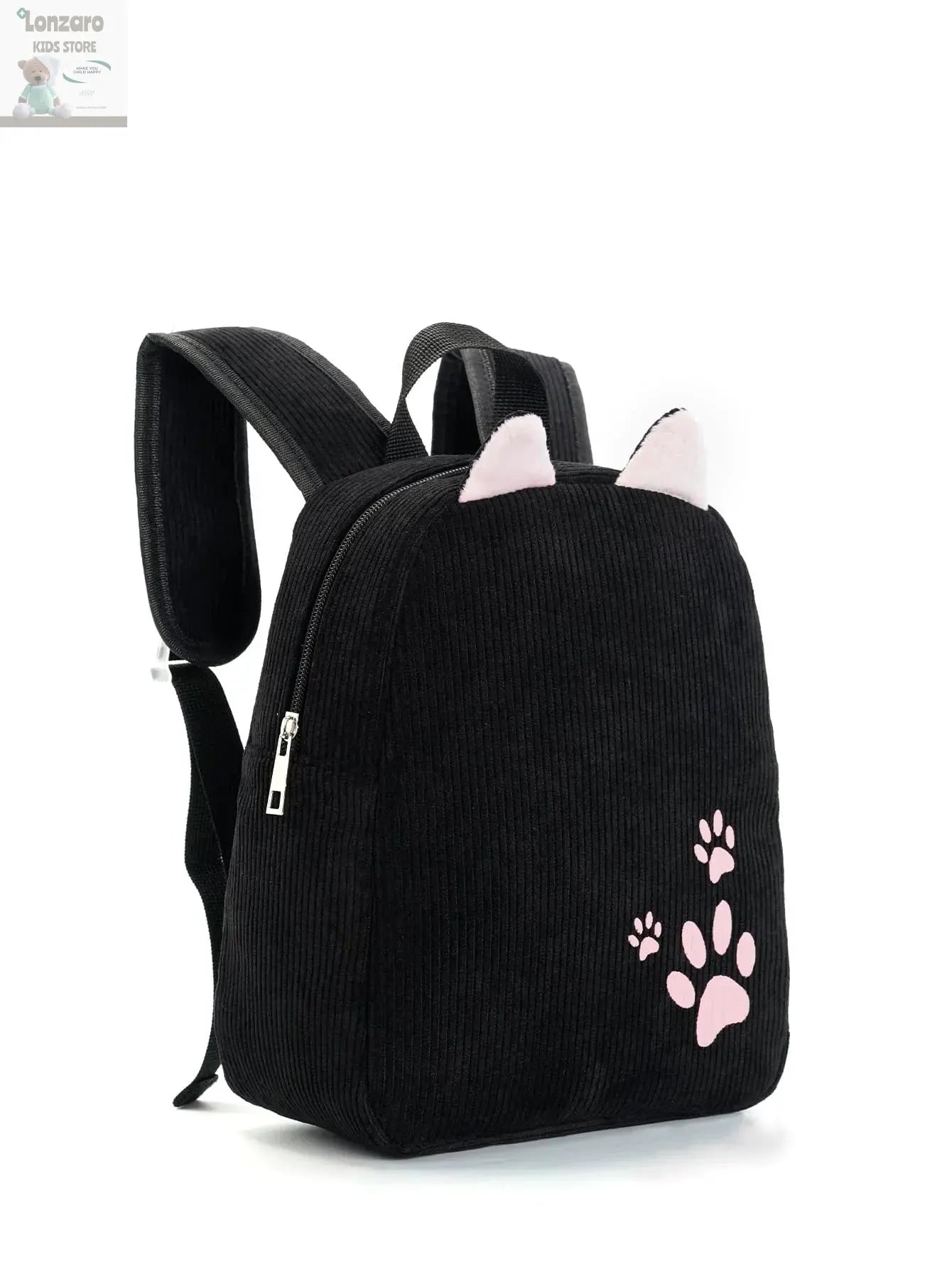 Customized Name Toddler Backpack Cartoon Bear Corduroy Large Capacity Backpack Embroidered Name Backpack Plush Bag Lonzaro Kids