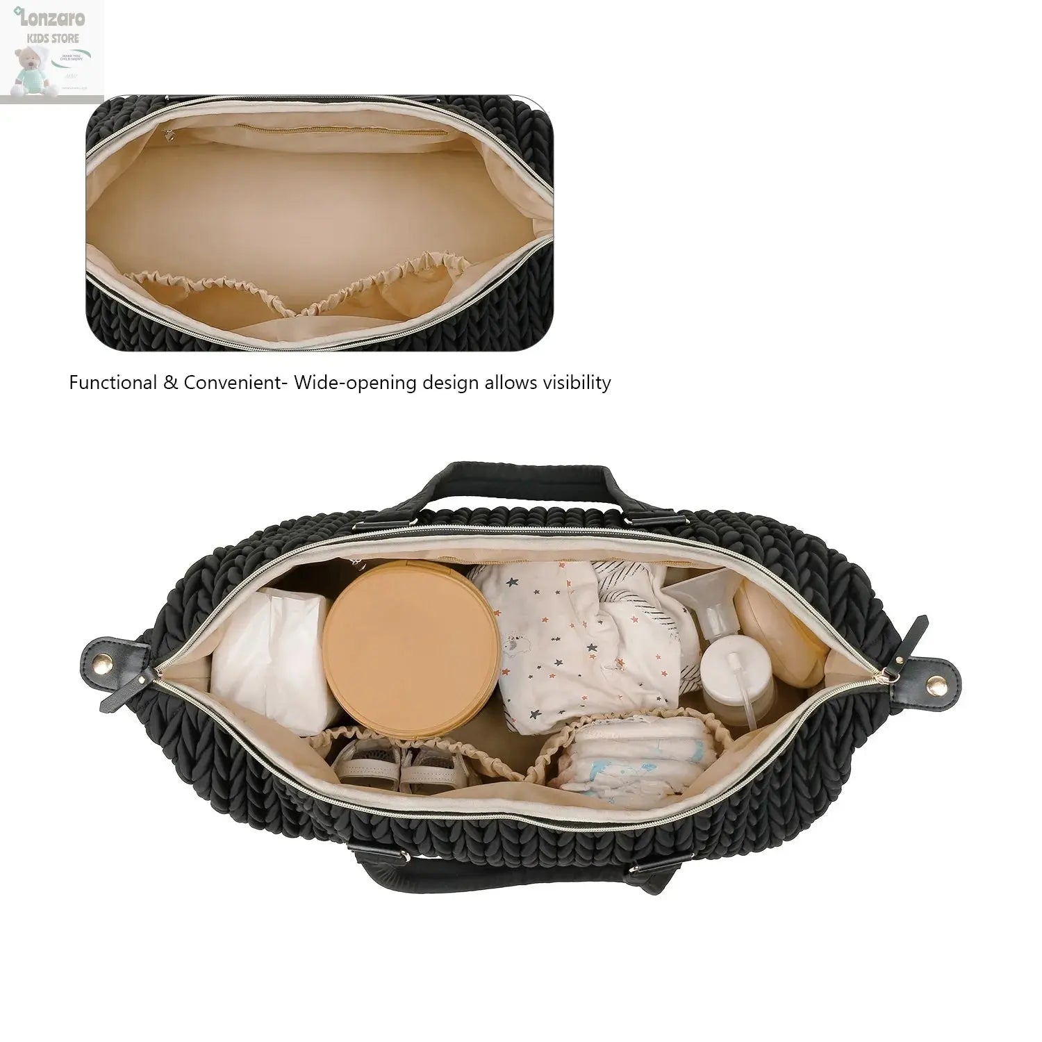 Luiertas Waterproof Stijlvol en Functioneel - Lonzaro Kids