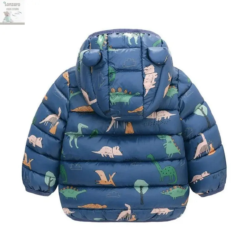 Dino Hoody: Lichte Dons Jas voor Kinderen Lonzaro Kids