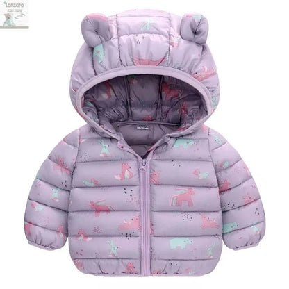 Dino Hoody: Lichte Dons Jas voor Kinderen Lonzaro Kids