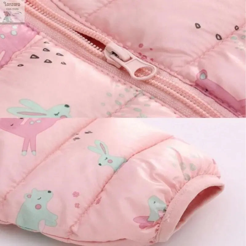 Dino Hoody: Lichte Dons Jas voor Kinderen Lonzaro Kids