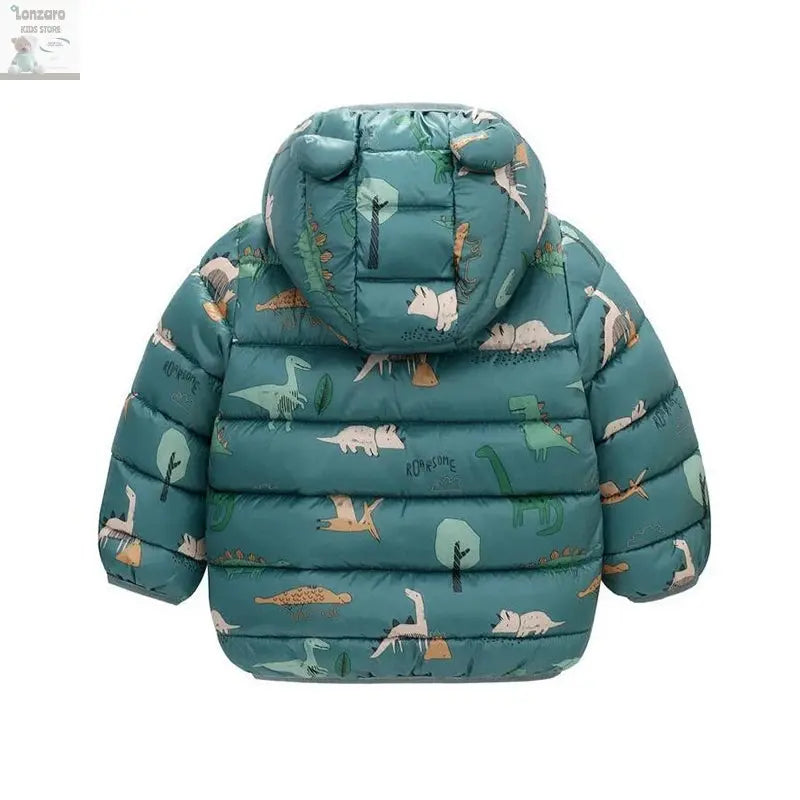 Dino Hoody: Lichte Dons Jas voor Kinderen Lonzaro Kids
