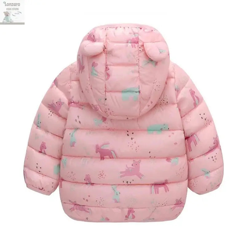 Dino Hoody: Lichte Dons Jas voor Kinderen Lonzaro Kids