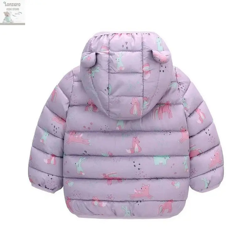 Dino Hoody: Lichte Dons Jas voor Kinderen Lonzaro Kids