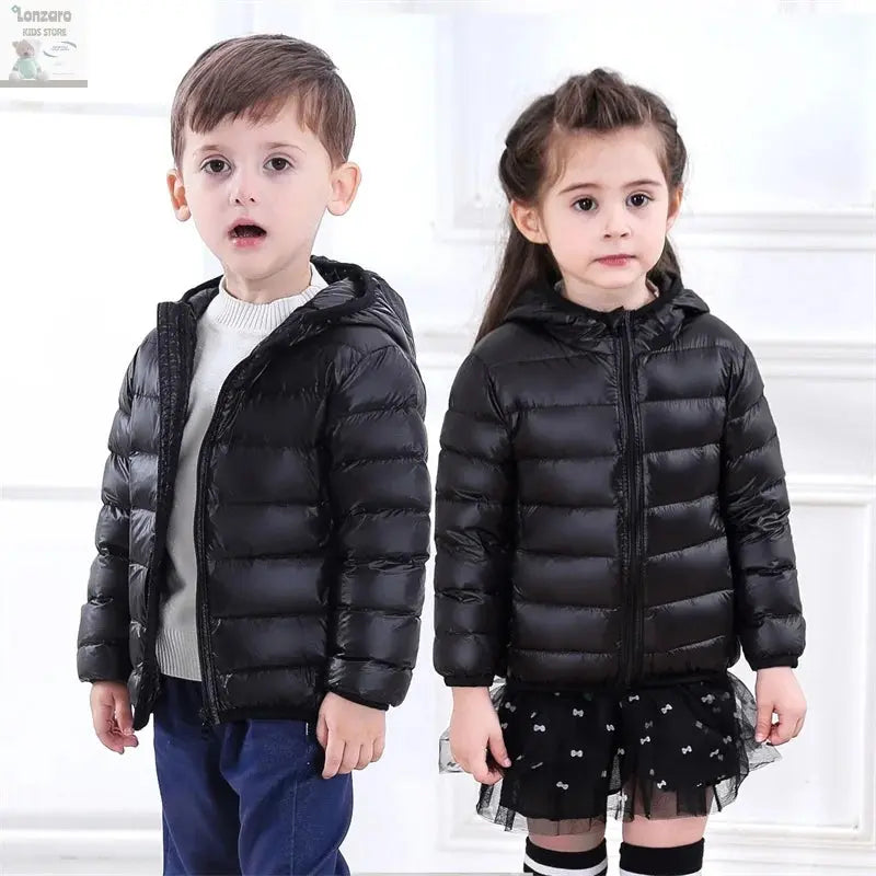 Dino Hoody: Lichte Dons Jas voor Kinderen Lonzaro Kids
