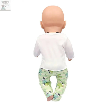 Doll Clothes Pajamas  For 43cm Baby New Born&American 18 Inch Girl Doll Unicorn Shark Cartoon Clothes Suit For Generation Doll Lonzaro Kids