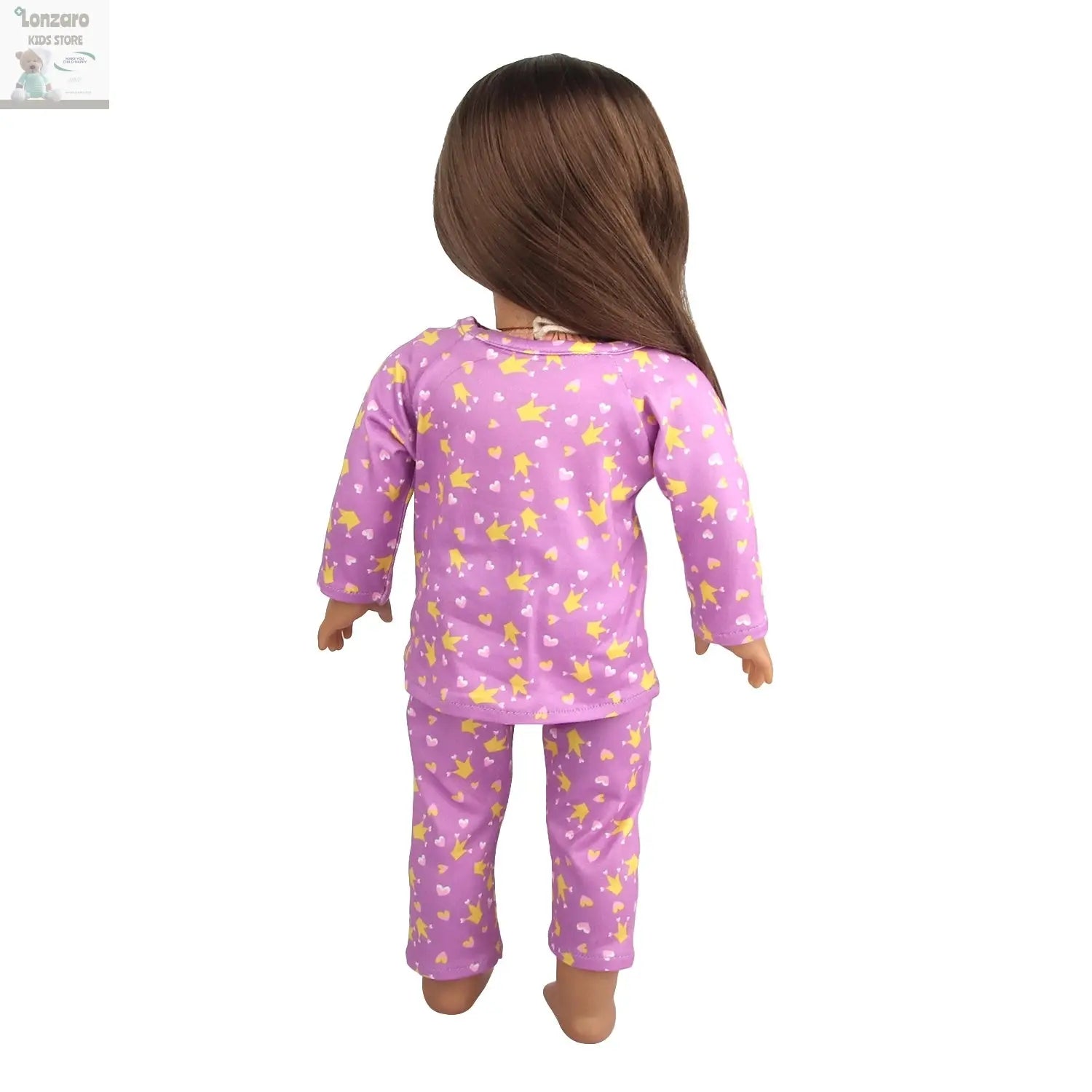 Doll Clothes Pajamas  For 43cm Baby New Born&American 18 Inch Girl Doll Unicorn Shark Cartoon Clothes Suit For Generation Doll Lonzaro Kids